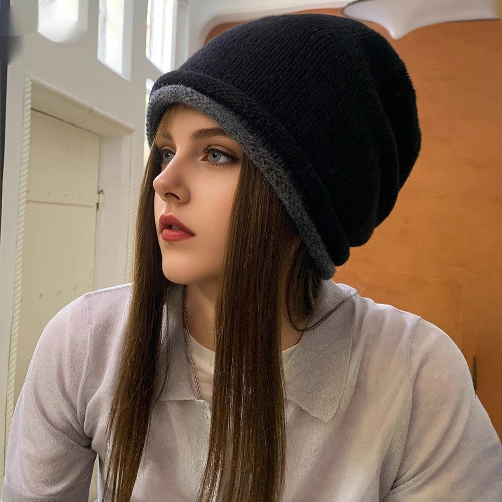 🎁 FREE GIFT – Women's Winter Colorblock Cashmere Knitted Beanie (with any 3 items)