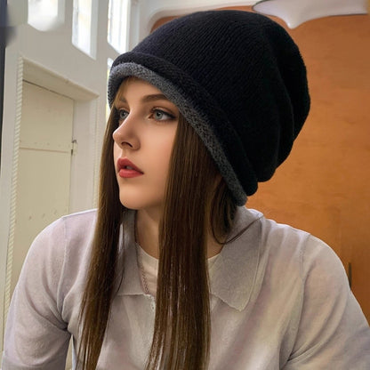 🎁 FREE GIFT – Women's Winter Colorblock Cashmere Knitted Beanie (with any 3 items)